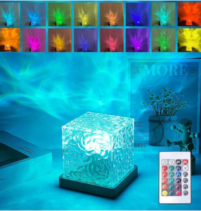 Lámpara Velador de Mesa Luz Noche – Iluminación Cálida y Decorativa