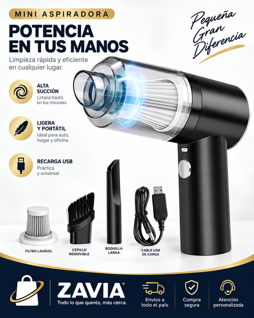 Aspiradora De Mano Inalámbrica 3 En 1