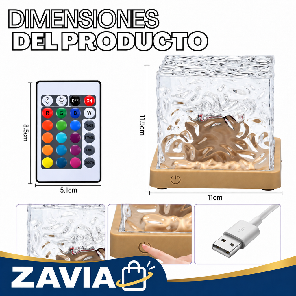 Lámpara Velador de Mesa Luz Noche – Iluminación Cálida y Decorativa