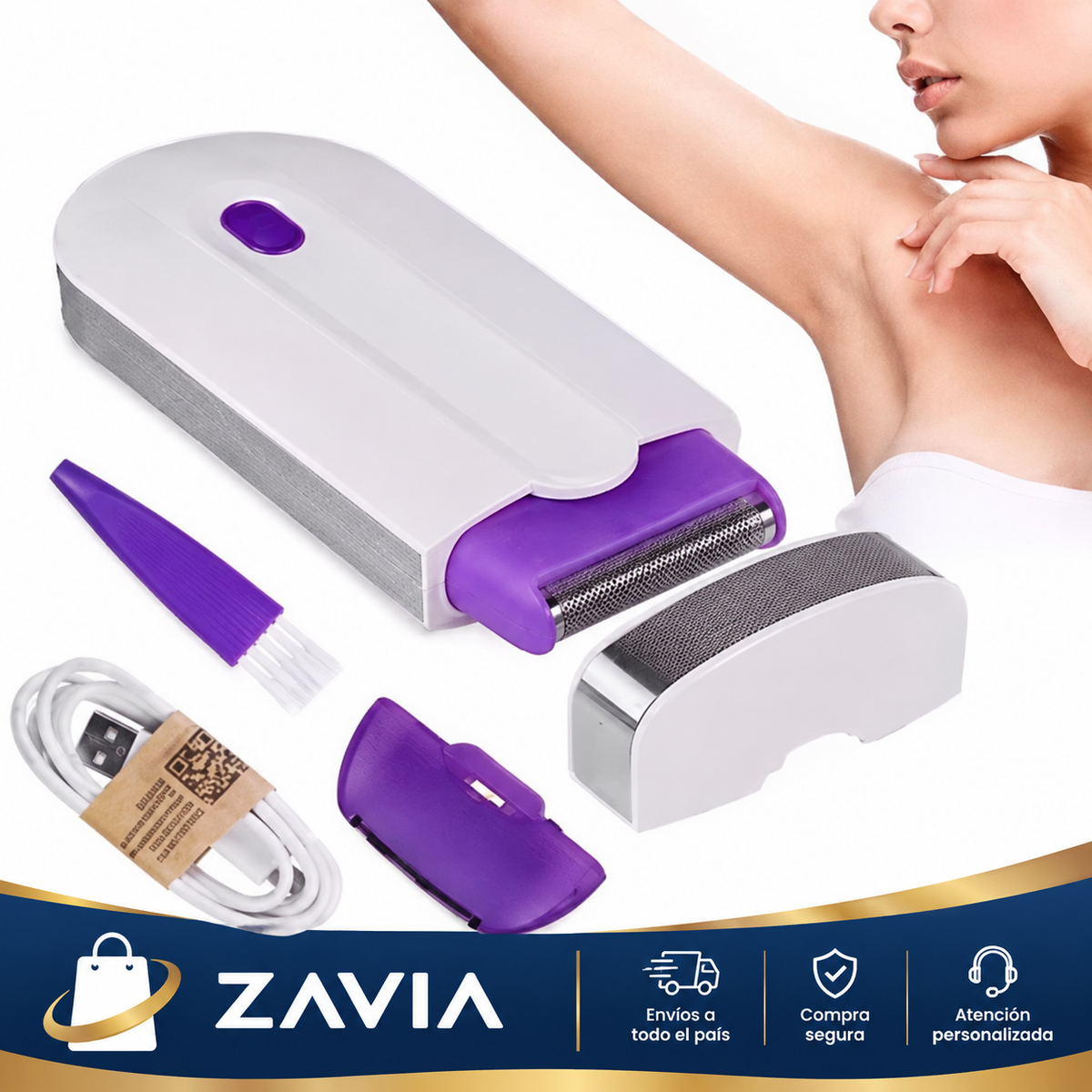 Depiladora Recargable USB – Facial y Corporal